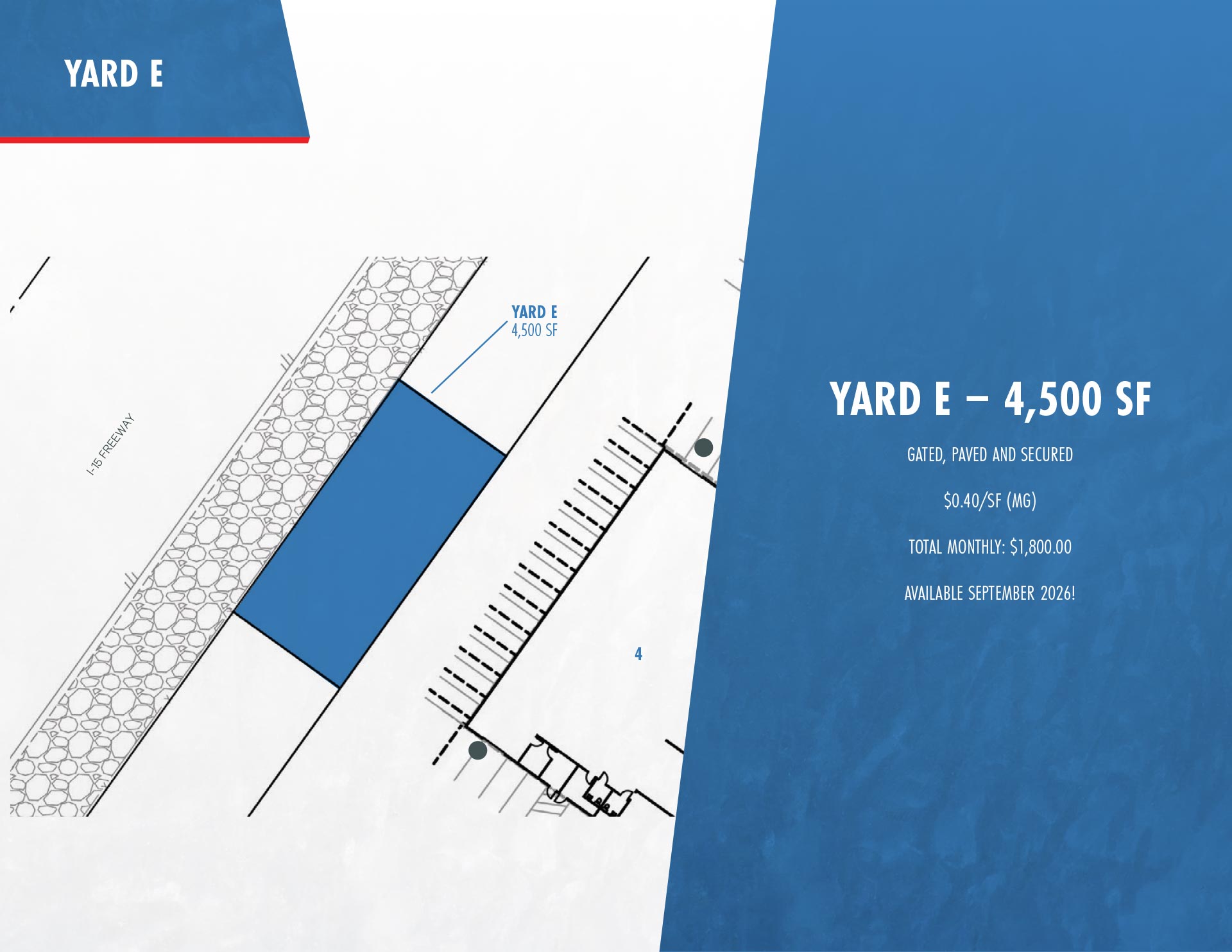 Freeway 15 Industrial Park - Yard E details