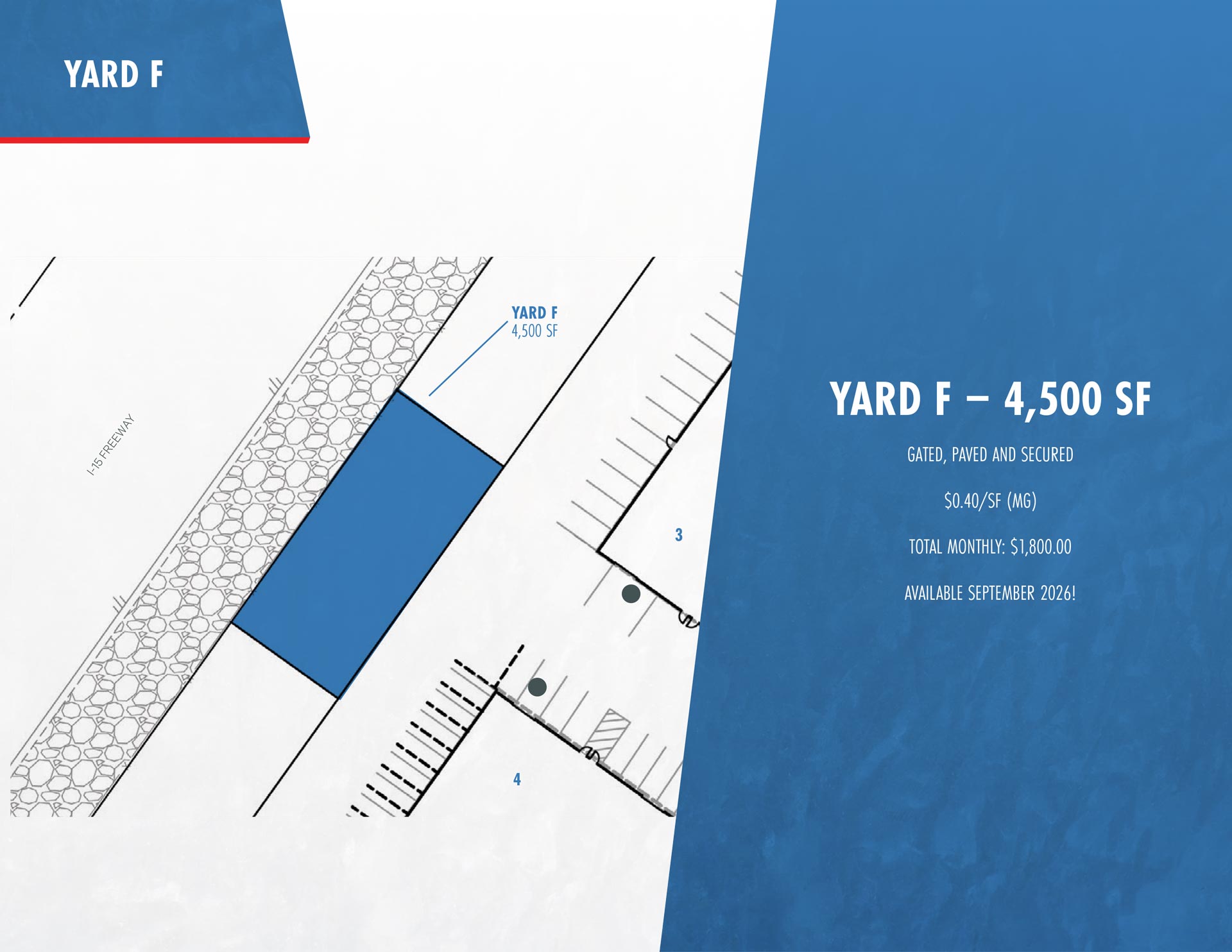 Freeway 15 Industrial Park - Yard F details